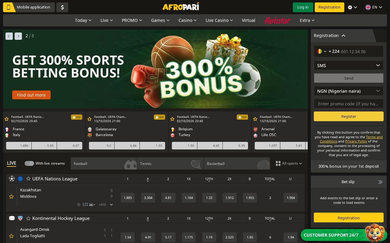 Afropari: Afropari Nigeria: Sports Betting and Casino in One Account